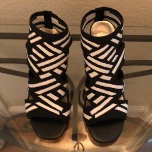 Black & white heels.